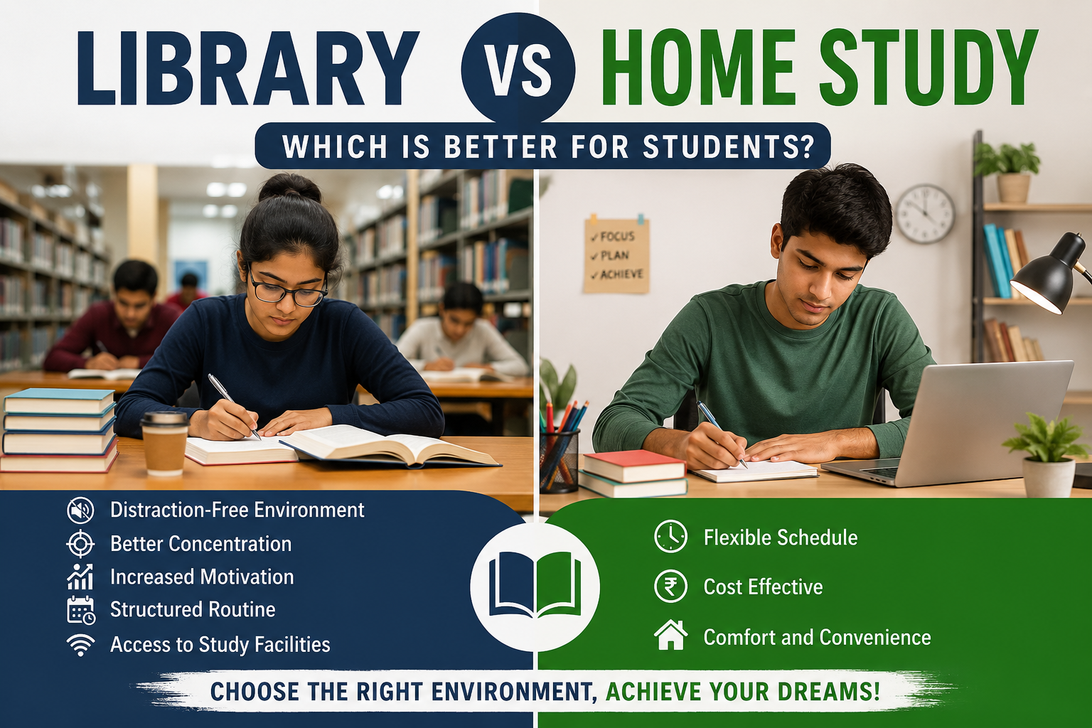 Library vs Home Study: Which Is Better for Students?